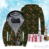 Christmas Fleece Zip Hoodie Gift For Men Women