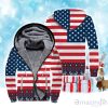 Christmas In America Fleece Zip Hoodie