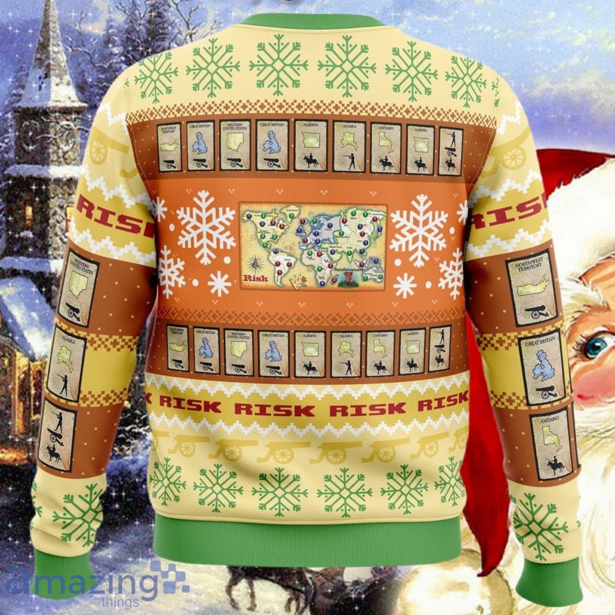 Christmas Risk Board Games Ugly Christmas Sweater Impressive Gift For Men And Women image Christmas Risk Board Games Ugly Christmas Sweater Impressive Gift For Men And Women Product Photo 2