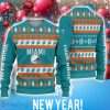 Christmas Sweater Unisex Gift Men Customized Miami Football Sweater Unisex Gift Miami Christmas