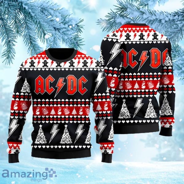 Christmas Ugly Sweater Acdc Rock Band Christmas Ugly Sweater