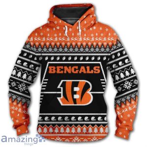 Cincinnati Bengals 3D Hooded Sweater Christmas Product Photo 1