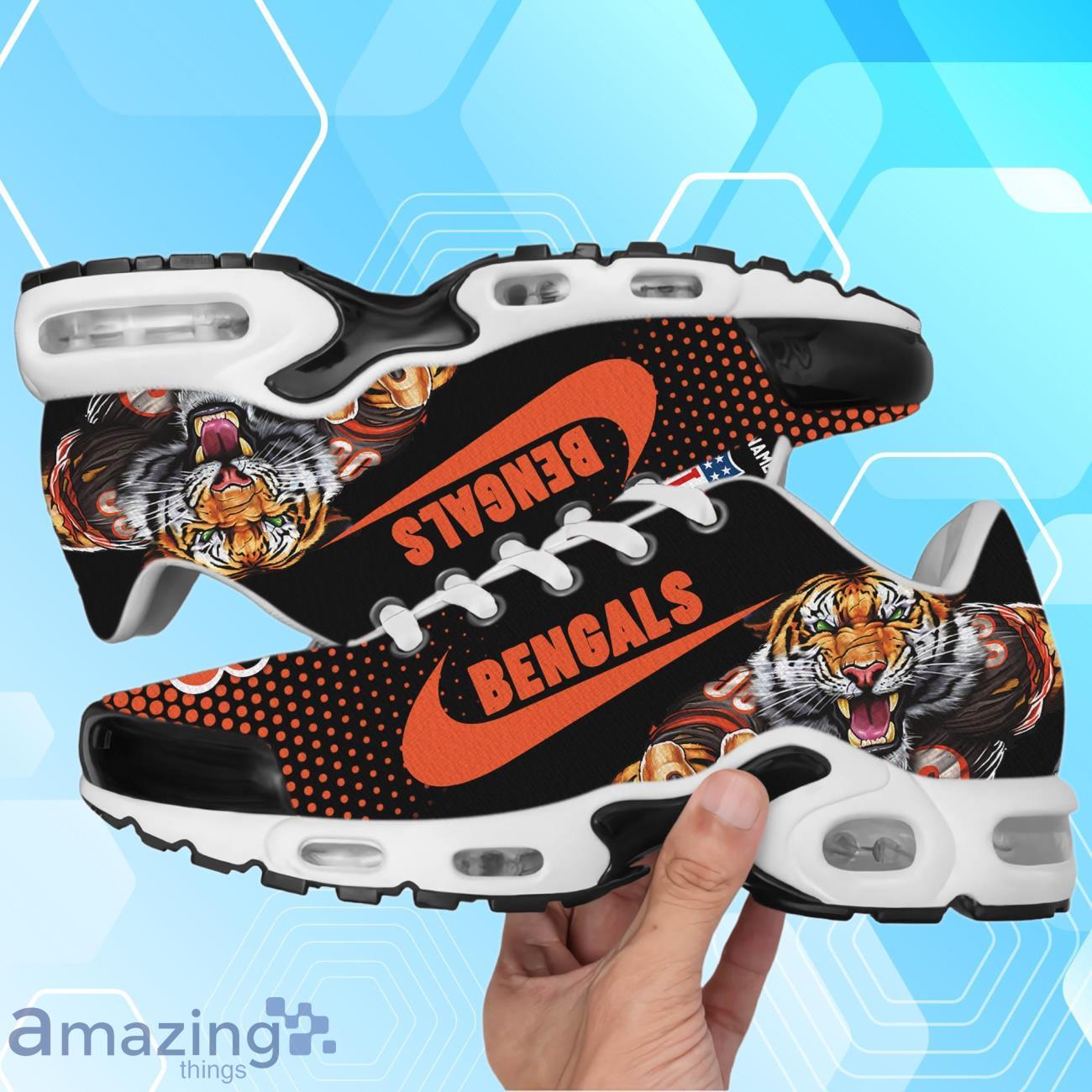 Cincinnati Bengals Air Cushion Sport Shoes With Custom Name image Cincinnati Bengals Air Cushion Sport Shoes With Custom Name Product Photo 1
