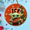 Cincinnati Bengals Baby Yoda Ornament Christmas Tree Decorations NFL Gifts