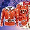 Cincinnati Bengals NFL Football Custom Name Ugly Christmas Sweater