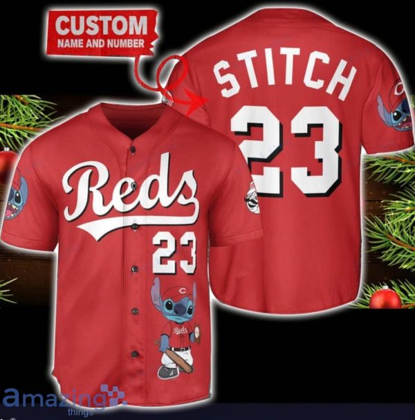 Cincinnati Reds Personalized Name MLB Fans Stitch Baseball Jersey