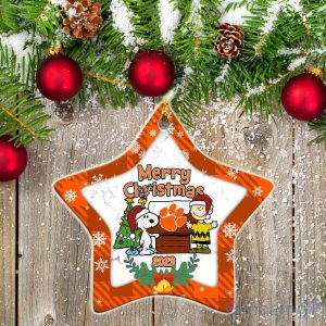 Clemson Tigers Ceramic Ornament Snoopy Christmas Special Gift Product Photo 2