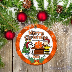 Clemson Tigers Ceramic Ornament Snoopy Christmas Special Gift Product Photo 1