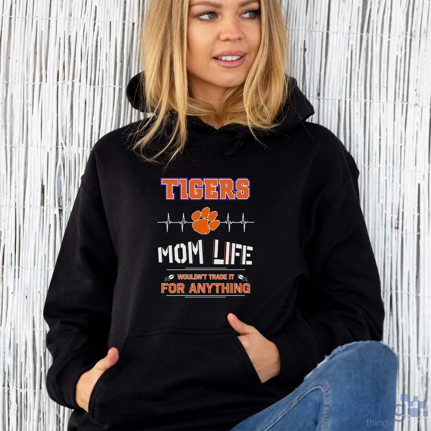 Clemson Tigers Mom Life T Shirt, Hoodie, and Sweatshirt for Fans image Clemson Tigers Mom Life T-Shirt, Hoodie, and Sweatshirt for Fans - Unisex Hoodie