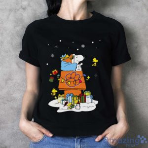 Clemson Tigers Santa Snoopy Wish You A Merry Christmas Shirt - Ladies T-Shirt