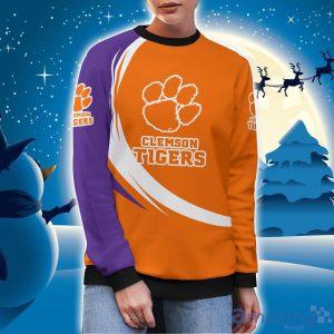 Clemson Tigers Simple Vintage 3D Sweater Christmas Gift For Fans image Clemson Tigers Simple Vintage 3D Sweater Christmas Gift For Fans Product Photo 2