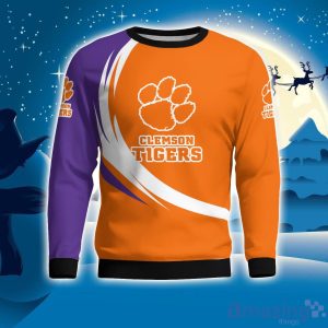 Clemson Tigers Simple Vintage 3D Sweater Christmas Gift For Fans Product Photo 1