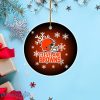 Cleveland Browns Christmas Merry Christmas Circle Ornament