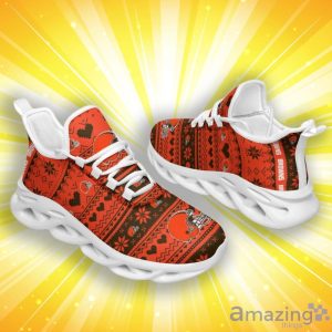 Cleveland Browns Christmas Patterns Max Soul Shoes image Cleveland Browns Christmas Patterns Max Soul Shoes Product Photo 3