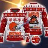 Cleveland Browns Fans Logo Snowflake Pattern Ugly Christmas Sweater Red