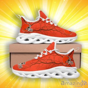 Cleveland Browns Lightning Pattern Max Soul Shoes Product Photo 2