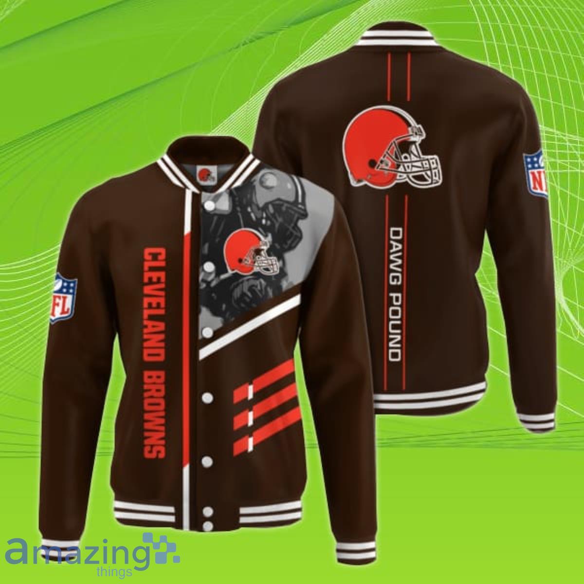 NFL Team Cleveland Browns Football Leather Jacket - Maker of Jacket