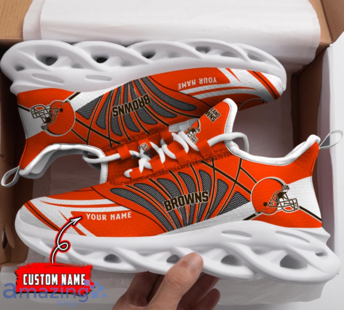 Nfl Cleveland Browns Custom Name Max Soul Shoes Chunky Sneakers