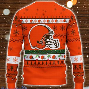 Cleveland Browns NFL Grinch Hand Funny Christmas Gift Ugly Christmas Sweater Gift Ideas For Fans Product Photo 1