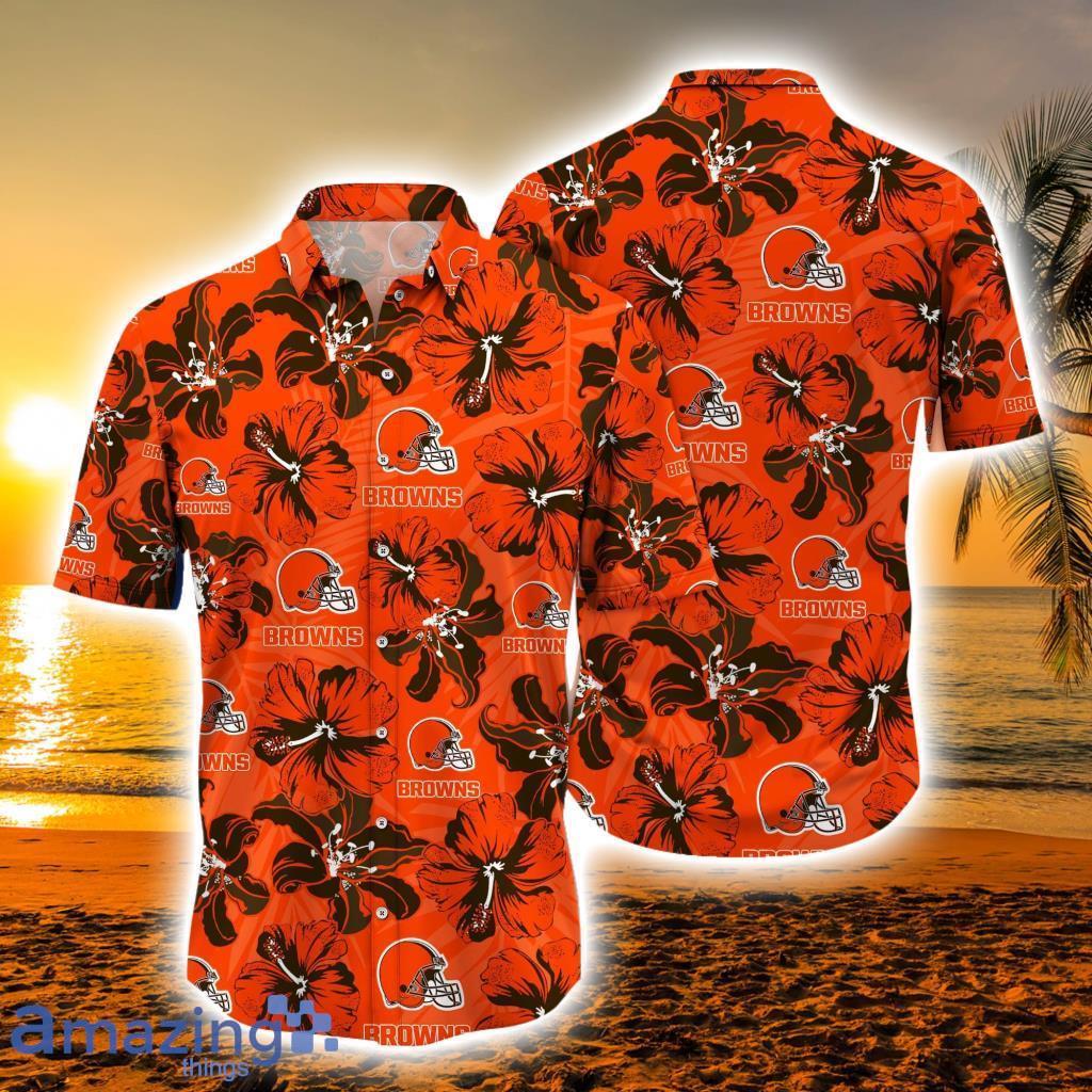 Cleveland Browns NFL Combo Summer Hawaiian Shirt And Pants