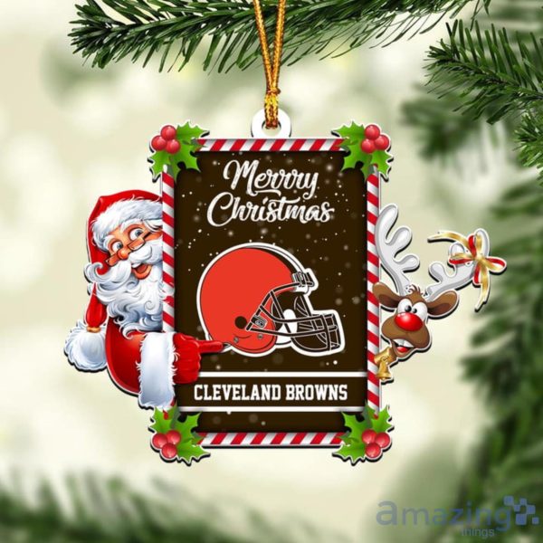 Merry Christmas Snow Pattern Funny Cute Cleveland Browns Gifts