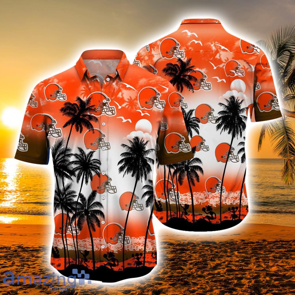 Cleveland Browns NFL Hawaiian Shirt Tropical Patterns Printed Beach Shirts  - Bring Your Ideas, Thoughts And Imaginations Into Reality Today