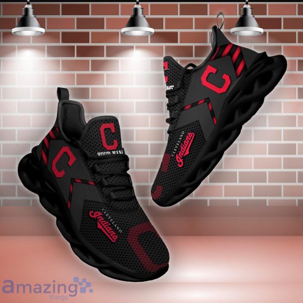 Personalize MLB Cleveland Indians Max Sole Sneakers Shoes - T-shirts Low  Price