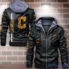 Cleveland Indians Striped Style Leather Jacket For Fans