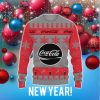 Coca Cola Soft Drink Big Snowflake Pattern Ugly Christmas 3D Sweater For Men And Women