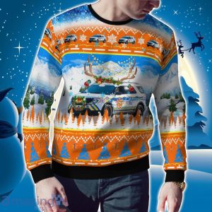 Collier County EMS Ford Explorer Christmas AOP Ugly Sweater Christmas Gift Ideas Product Photo 2