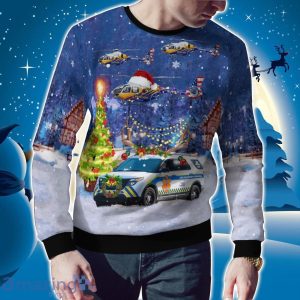 Collier County EMS Ford Explorer & N911CB Airbus Helicopters H135 EC135T3 CN 2105 Christmas AOP Ugly Sweater Christmas Gift Ideas Product Photo 2