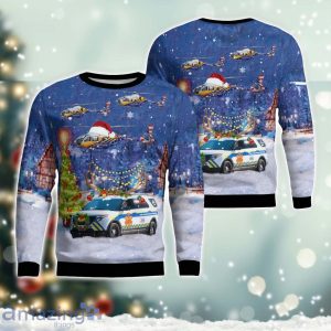 Collier County EMS Ford Explorer & N911CB Airbus Helicopters H135 EC135T3 CN 2105 Christmas AOP Ugly Sweater Christmas Gift Ideas Product Photo 1