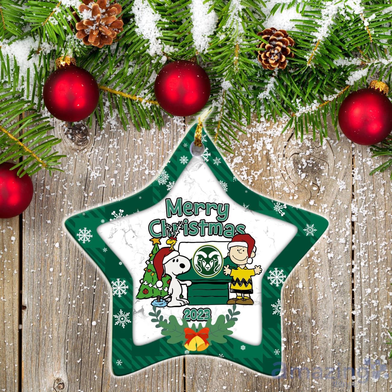Colorado State Rams Ceramic Ornament Snoopy Christmas Special Gift image Colorado State Rams Ceramic Ornament Snoopy Christmas Special Gift Product Photo 2