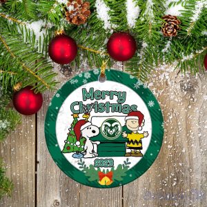 Colorado State Rams Ceramic Ornament Snoopy Christmas Special Gift Product Photo 1