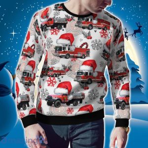 Congers, New York, Congers Fire Department Alert Hook, Ladder & Engine Company #1 AOP Ugly Sweater Holiday Sweater Gift Product Photo 2