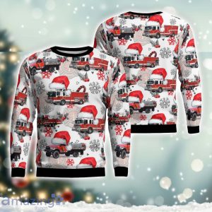 Congers, New York, Congers Fire Department Alert Hook, Ladder & Engine Company #1 AOP Ugly Sweater Holiday Sweater Gift Product Photo 1