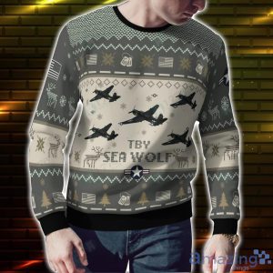 Consolidated TBY Sea Wolf Ugly Christmas Sweater Veteran Christmas Gift Sweater Product Photo 2