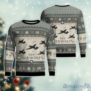 Consolidated TBY Sea Wolf Ugly Christmas Sweater Veteran Christmas Gift Sweater Product Photo 1