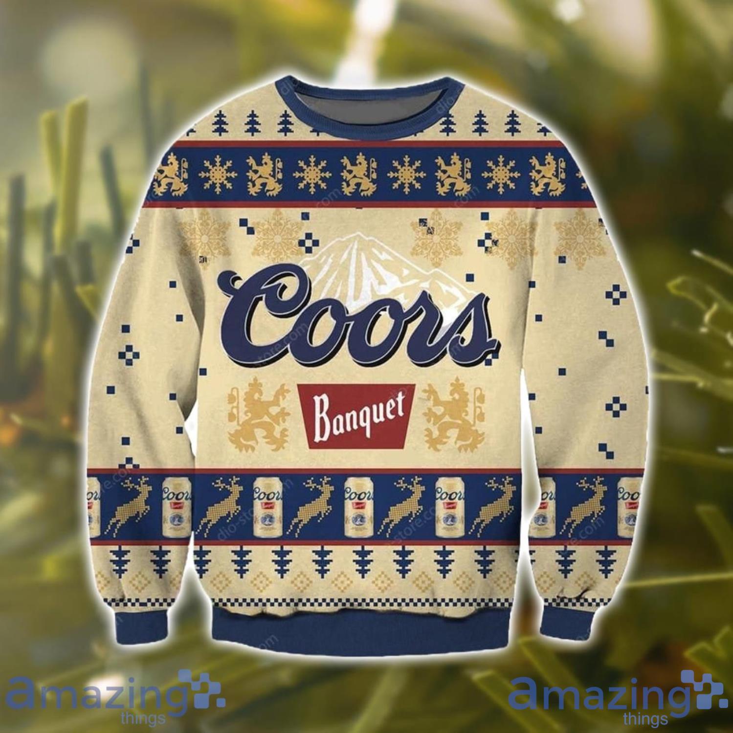 Coors ugly shop christmas sweater