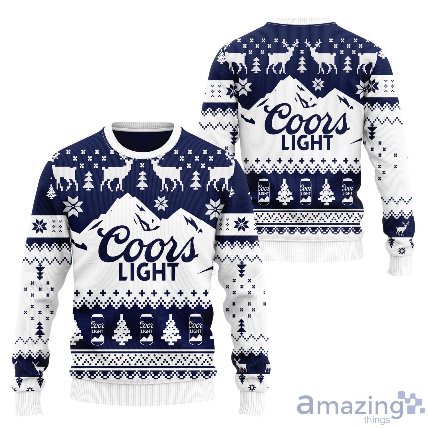 Coors Light Beer Ugly Christmas Sweater 3D All Over Printed