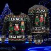 Crack Deez Nuts Nutcracker Ugly Christmas Sweater Style Gift For Men And Women