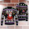 Crown Royal Black Santa Hold My Wine Ho Ho Ho Ugly Christmas Sweater