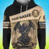 Cthulhu Custom Name Hoodie 3D Style Gift For Men And Women