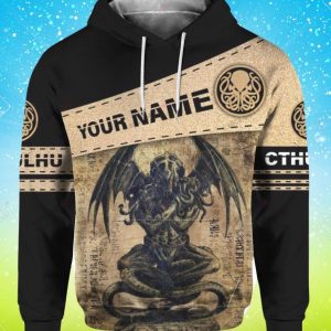 Cthulhu Custom Name Hoodie 3D Style Gift For Men And Women Product Photo 1