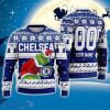 Custom Name And Number EPL Chelsea Grinch Ugly Christmas Sweater All Over Print Trending Sweater For Fan