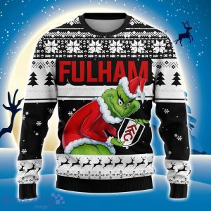 Custom Name And Number EPL Fulham Grinch Ugly Christmas Sweater All Over Print Trending Sweater For Fan Product Photo 2