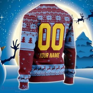 Custom Name And Number EPL West Ham Grinch Ugly Christmas Sweater All Over Print Trending Sweater For Fan Product Photo 3