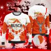 Custom Name Busch Beer Ugly Christmas Sweater Style Gift For Men And Women