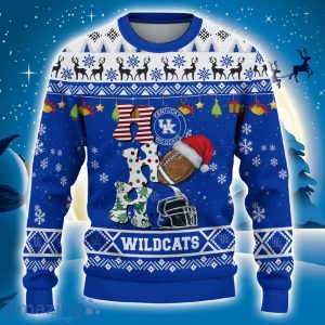 Custom Name For NCAA Fans Kentucky Wildcats HO HO HO Ugly Christmas Sweater Funny Christmas Gift image Custom Name For NCAA Fans Kentucky Wildcats HO HO HO Ugly Christmas Sweater Funny Christmas Gift Product Photo 2