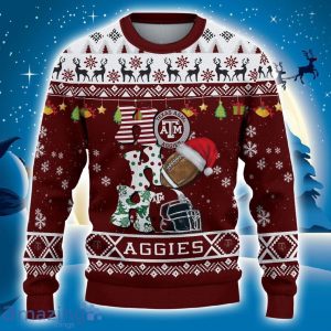 Custom Name For NCAA Fans Texas A&M Aggies HO HO HO Ugly Christmas Sweater Funny Christmas Gift Product Photo 2